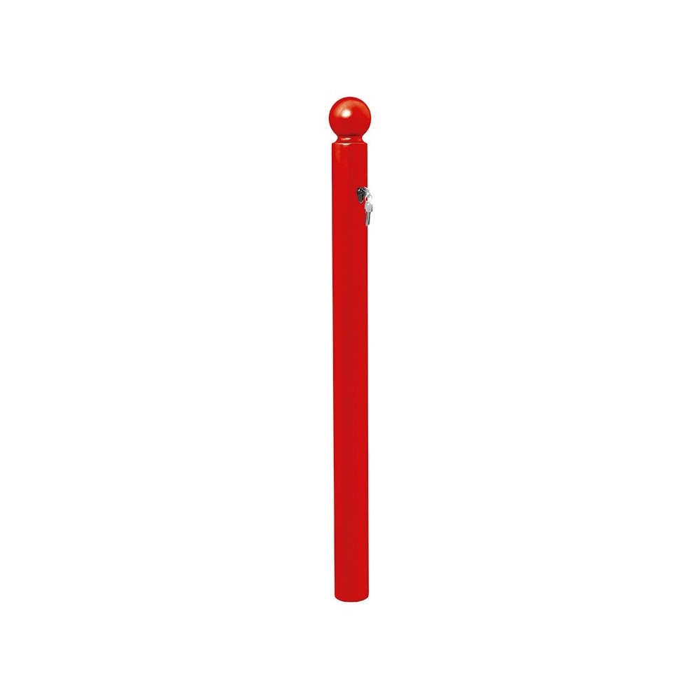 Potelet Amovible Primabloc Boule RAL3020 - 3 clés identiques - PROCITY - 206665.3020