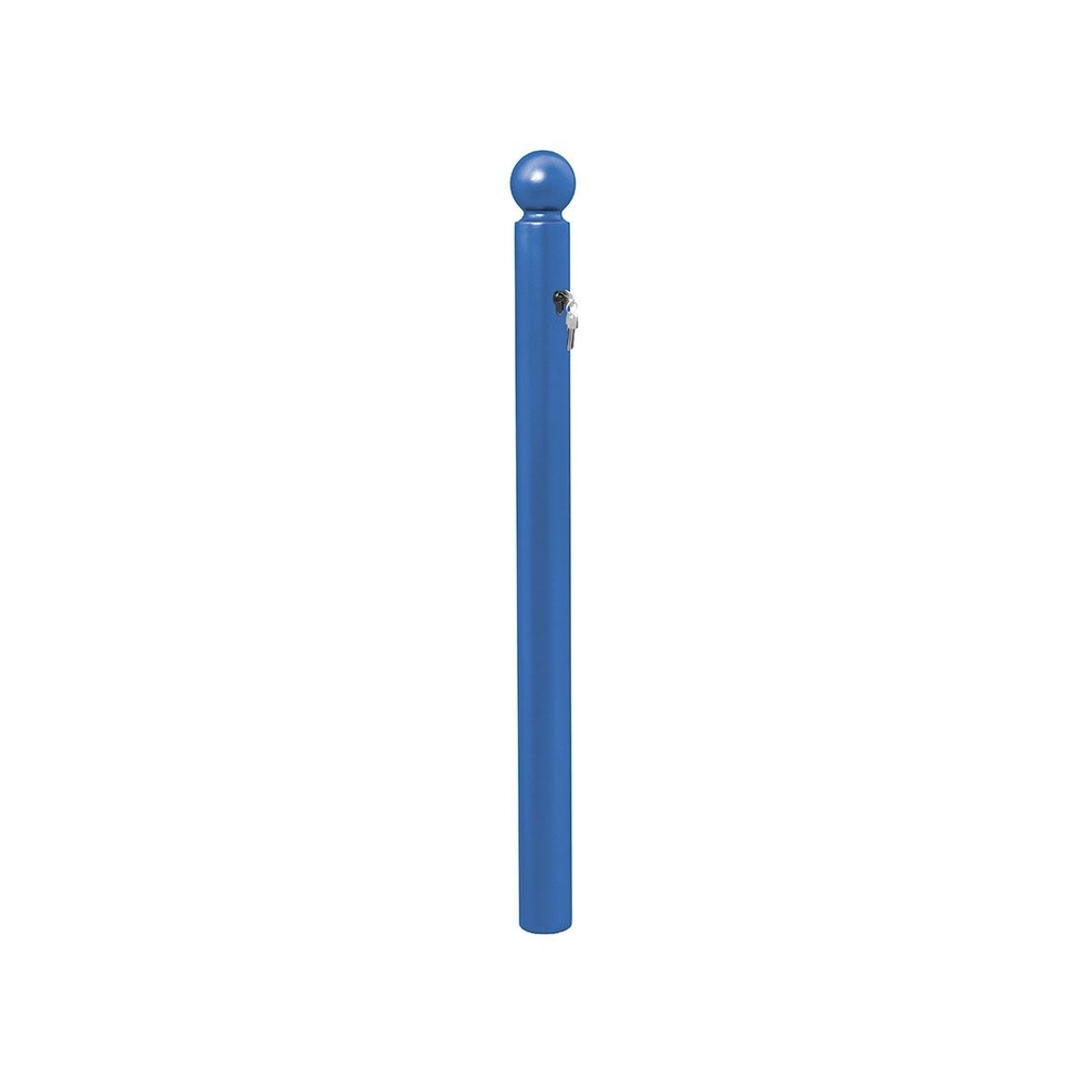 Potelet Amovible Primabloc Boule RAL5010 - 3 clés identiques - PROCITY - 206665.5010