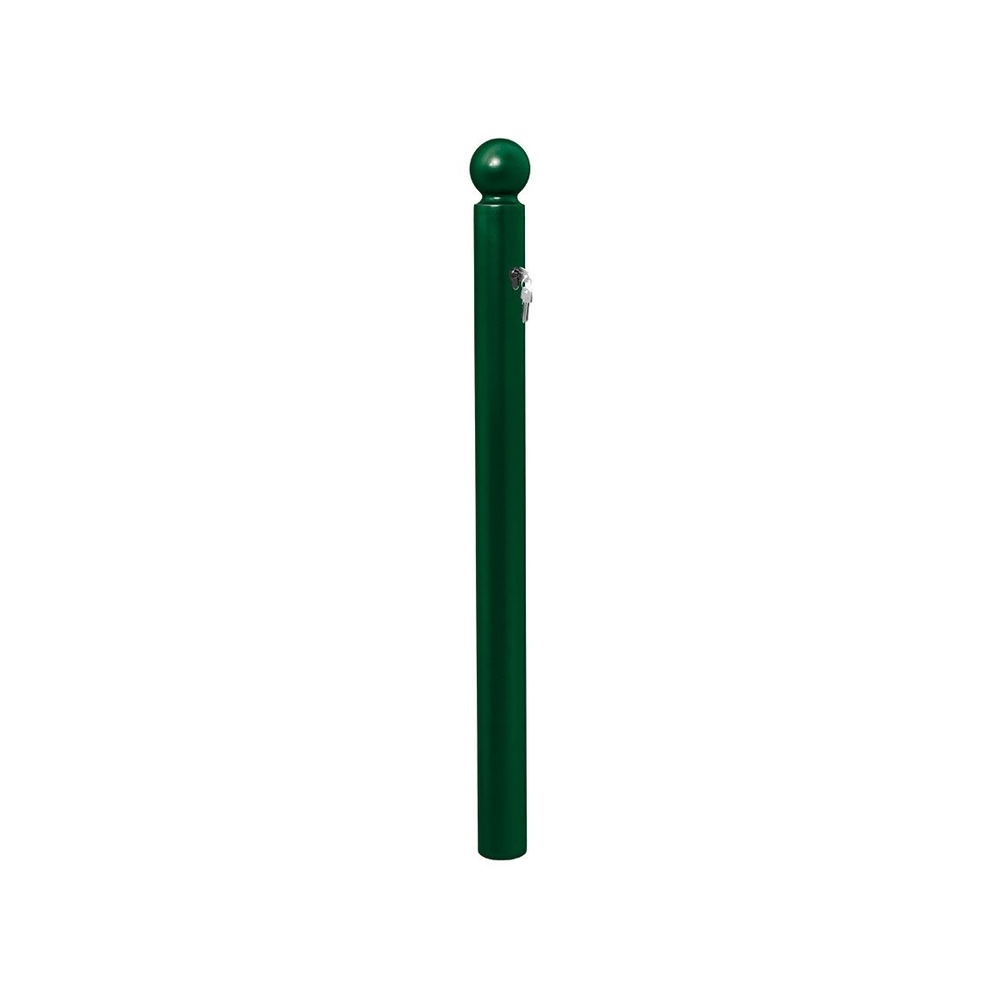 Potelet Amovible Primabloc Boule RAL6005 - 3 clés identiques - PROCITY - 206665.6005
