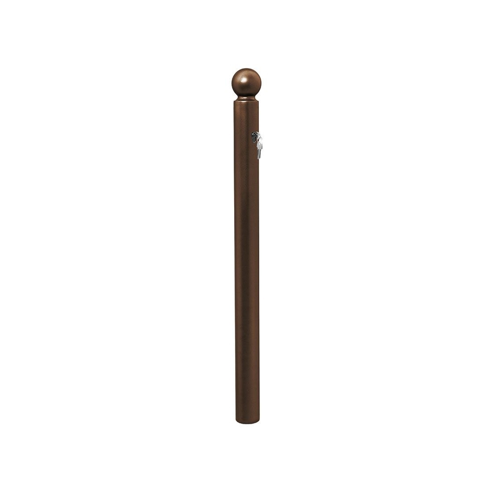Potelet Amovible Primabloc Boule RAL8017 - 3 clés identiques - PROCITY - 206665.8017