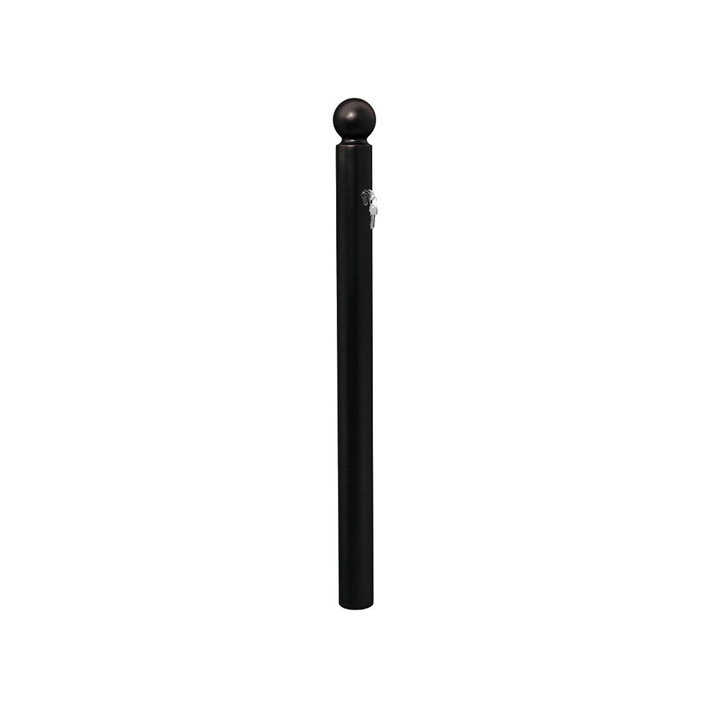 Potelet Amovible Primabloc Boule RAL9005 - 3 clés identiques - PROCITY - 206665.9005
