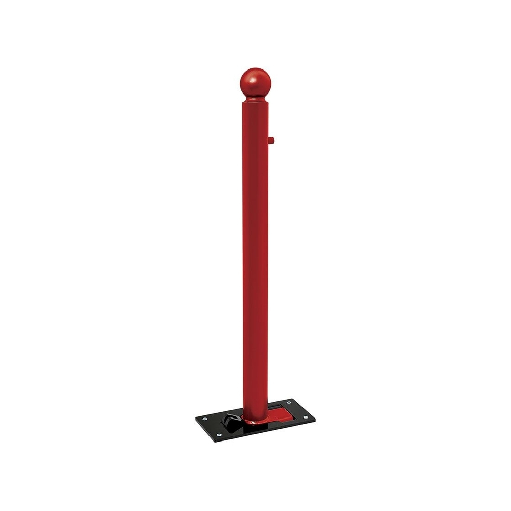 Potelet rabattable Solibloc Boule RAL3004 Ø76mm - PROCITY - 206676.3004