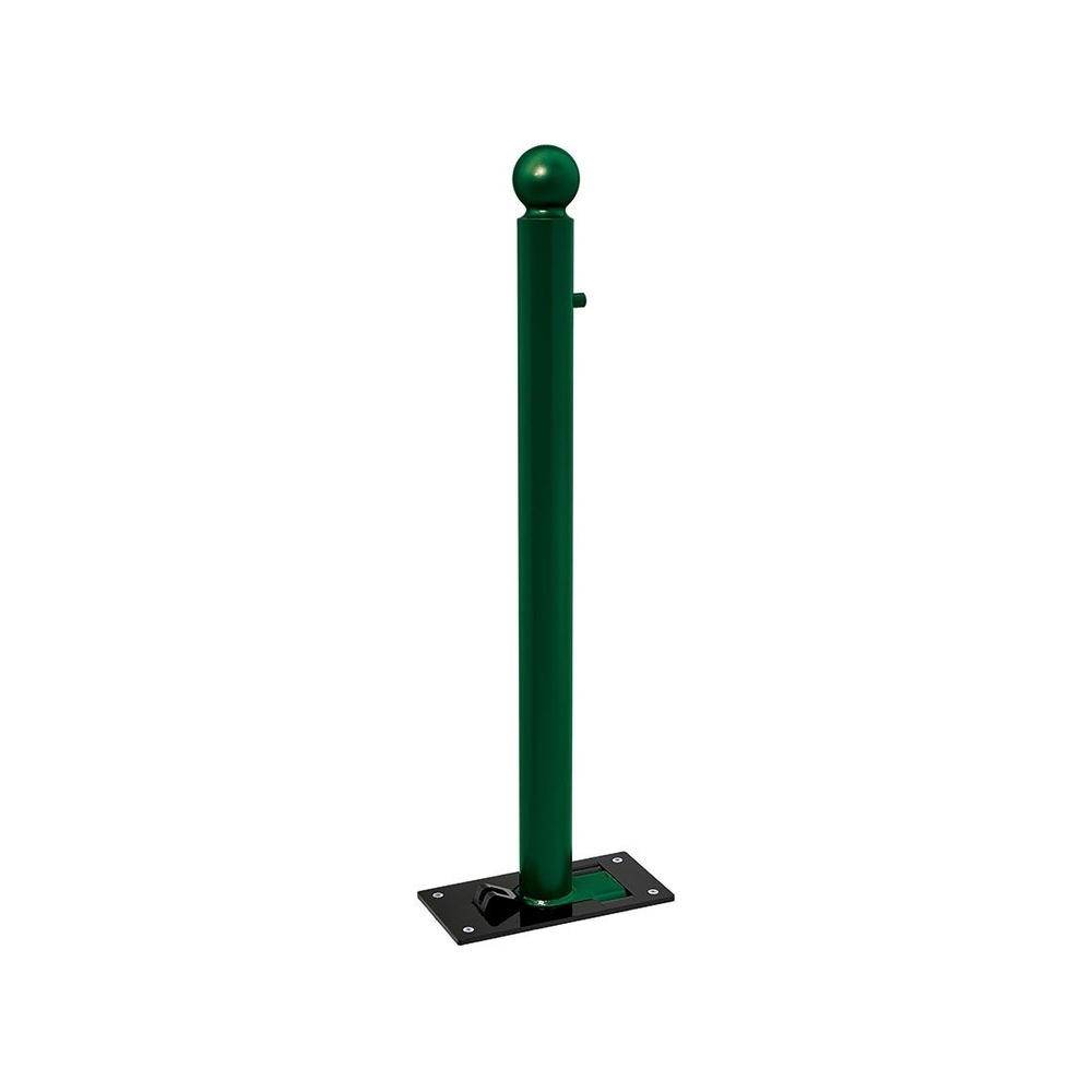 Potelet rabattable Solibloc Boule RAL6005 Ø76mm - PROCITY - 206676.6005