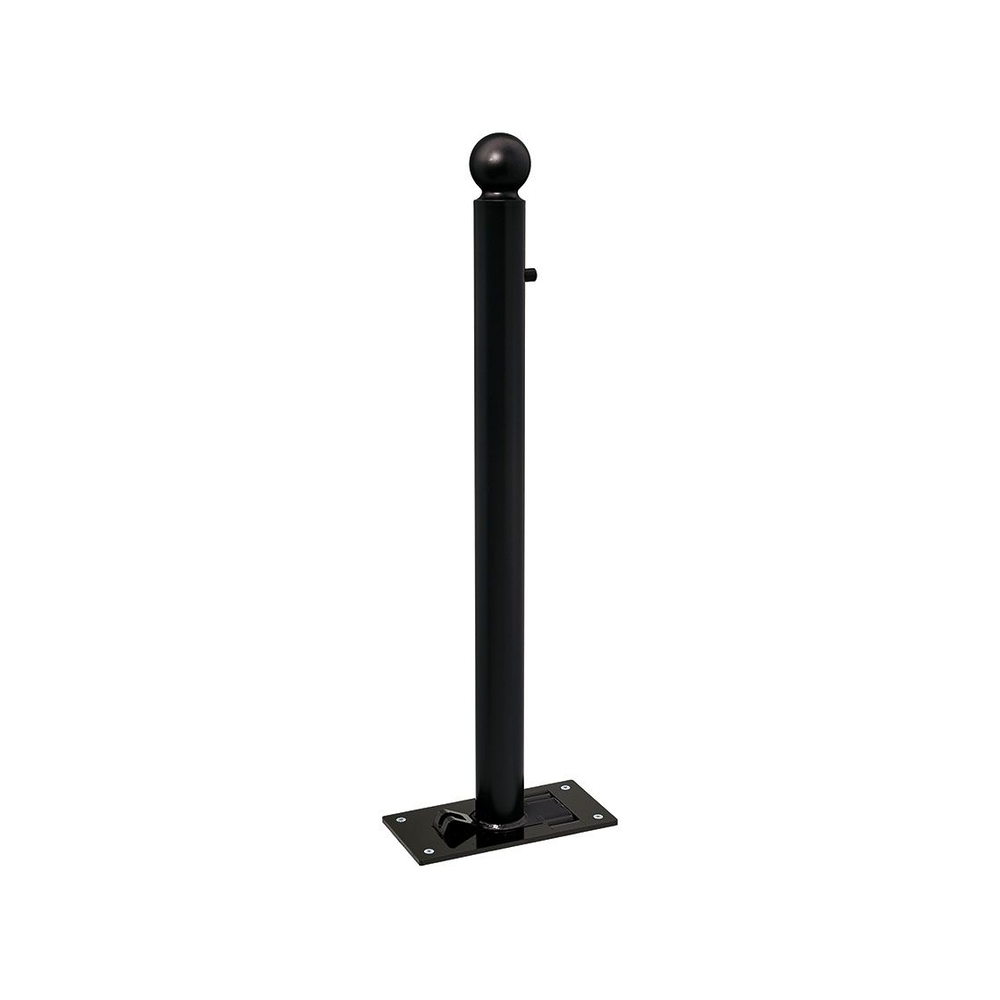 Potelet rabattable Solibloc Boule RAL9005 Ø76mm - PROCITY - 206676.9005