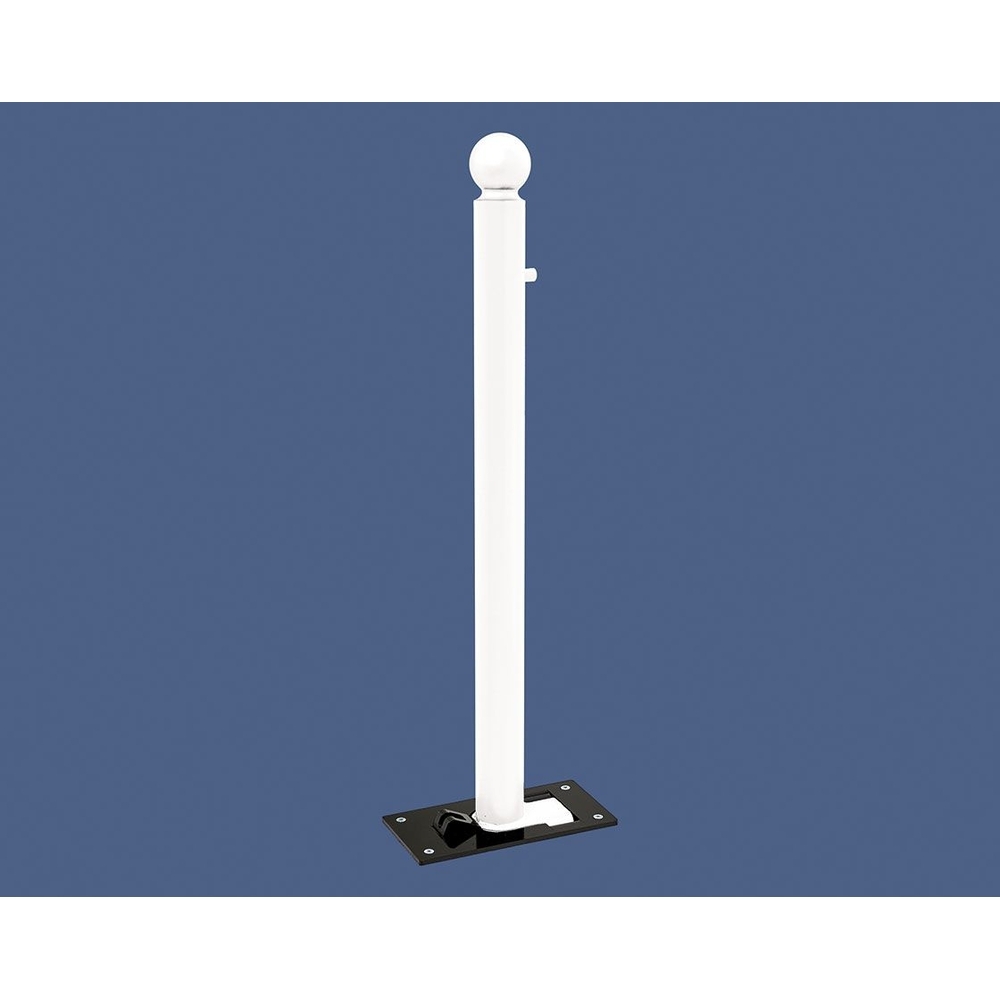 Potelet rabattable Solibloc Boule RAL9010 Ø76mm - PROCITY - 206676.9010