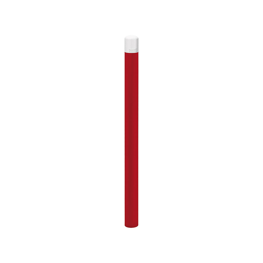 Potelet Carrefour haute visibilité RAL3004 - RAL9010 Ø90mm - PROCITY - 206680.3004.9010