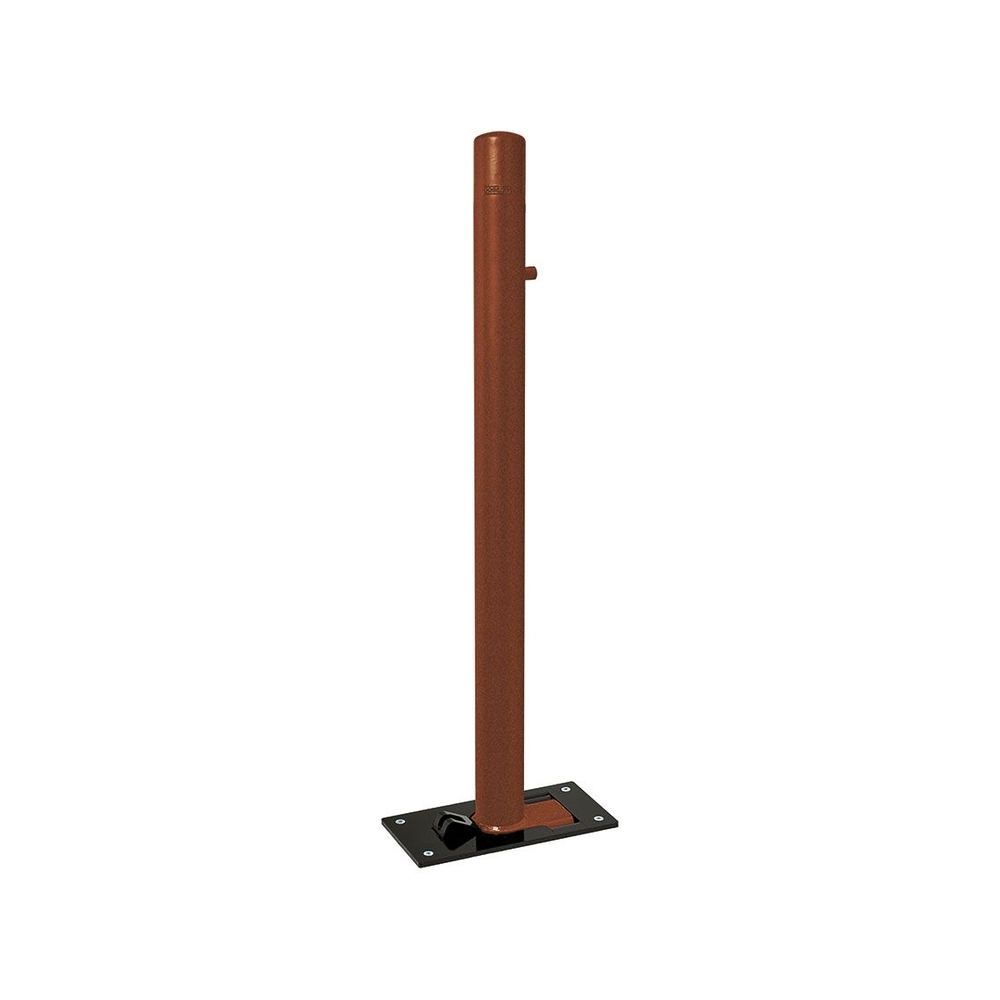 Potelet rabattable Solibloc Carrefour Aspect Corten Ø76mm - PROCITY - 206689.S025