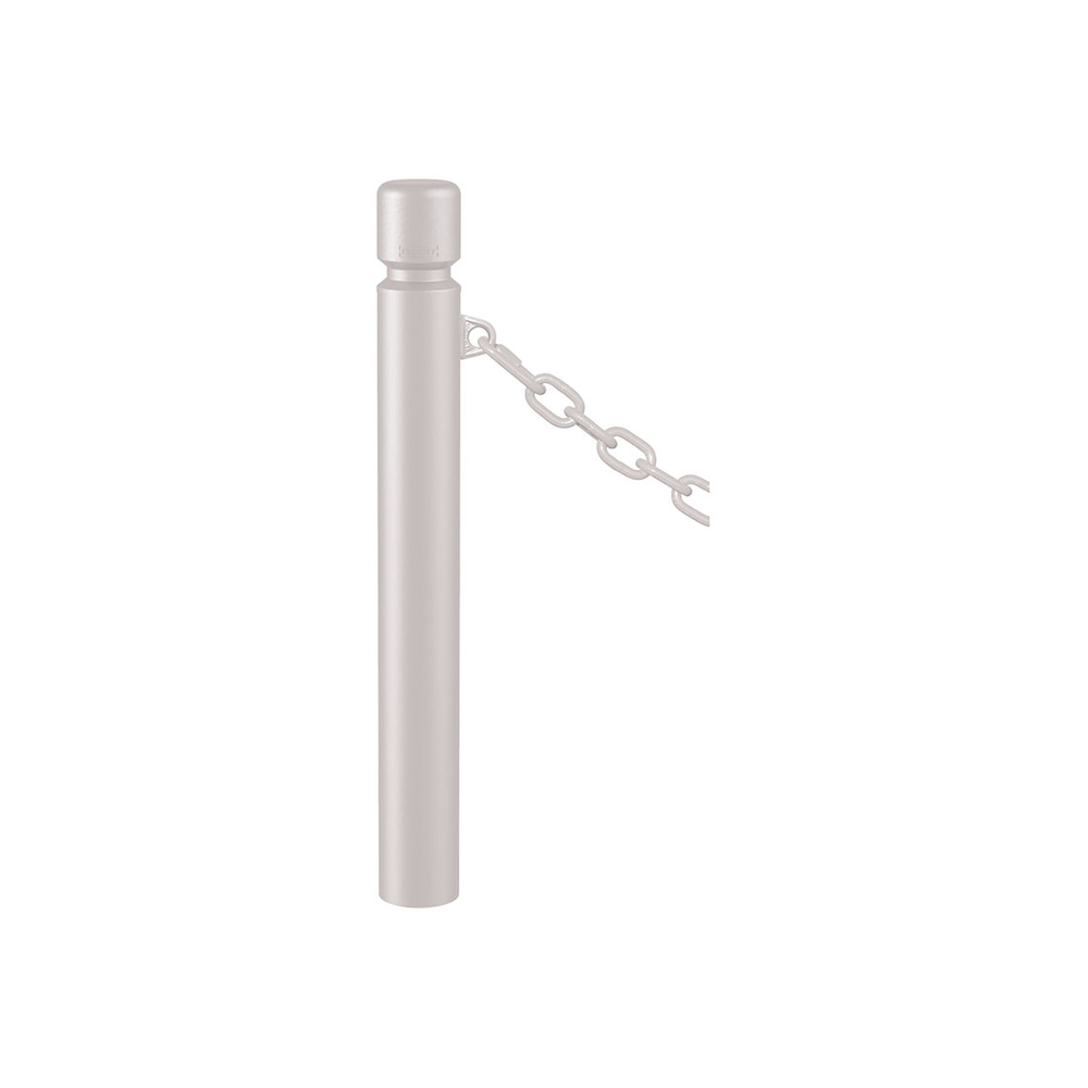 Potelet Agglo à chaînes RAL7044 - Potelet Ø102mm - 1 anneau - PROCITY - 206755.7044
