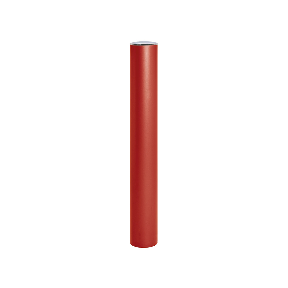 Borne anti-bélier RAL3004 - Pommeau couvercle Inox brossé - Peint sur galva Ø160mm - PROCITY - 206791.3004