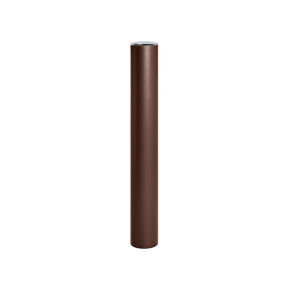 Borne anti-bélier RAL8017 - Pommeau couvercle Inox brossé - Peint sur galva Ø160mm - PROCITY - 206791.8017