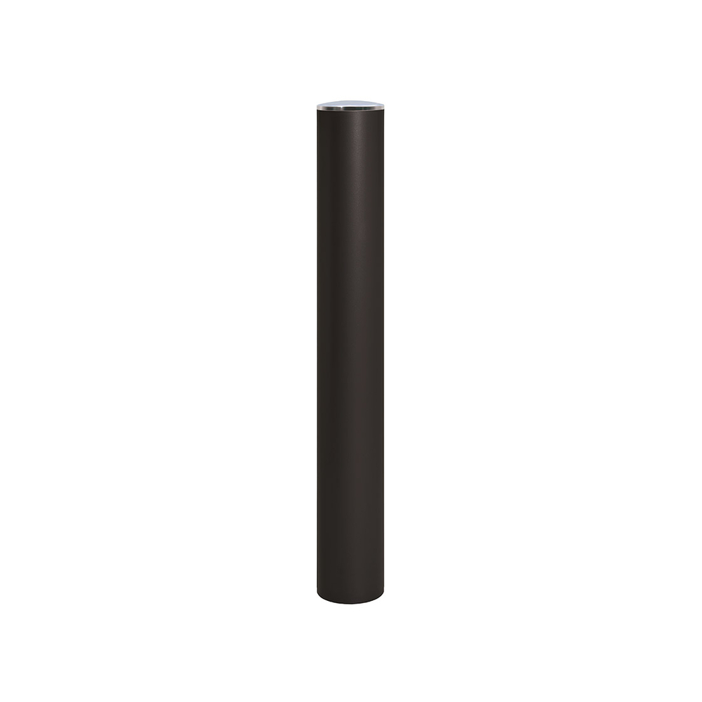 Borne anti-bélier RAL9005 - Pommeau couvercle Inox brossé - Peint sur galva Ø160mm - PROCITY - 206791.9005