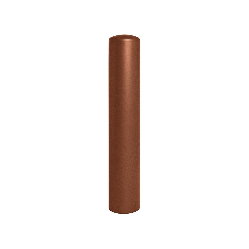 Borne anti-bélier Aspect Corten - Pommeau couvercle - Peint sur galva Ø220mm - PROCITY - 206792.S025