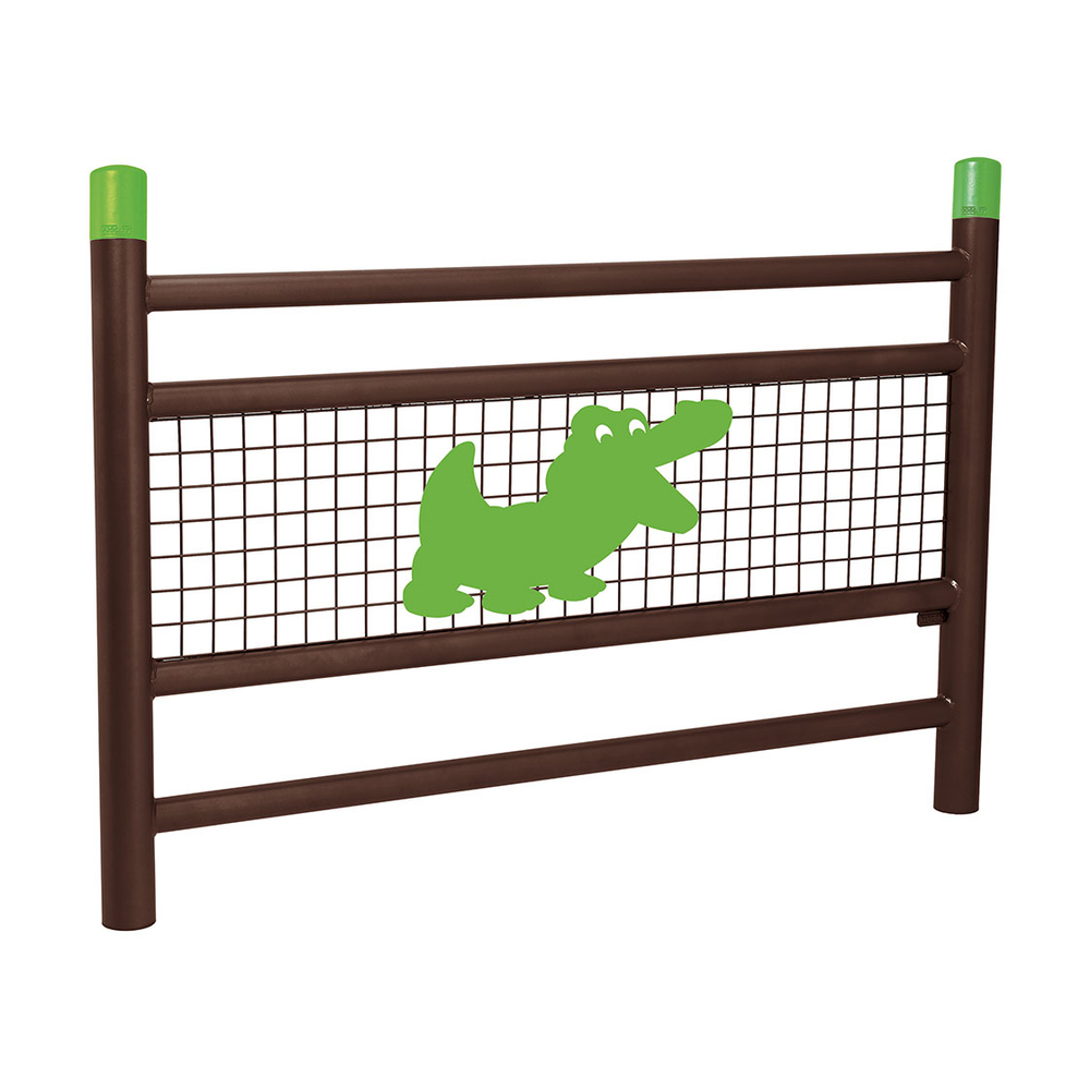 Barrière Spéciale Ecole Linea RAL8017 - Animation Croco - PROCITY - 206816.8017