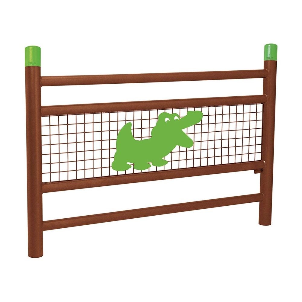 Barrière Spéciale Ecole Linea Aspect Corten - Animation Croco - PROCITY - 206816.S025