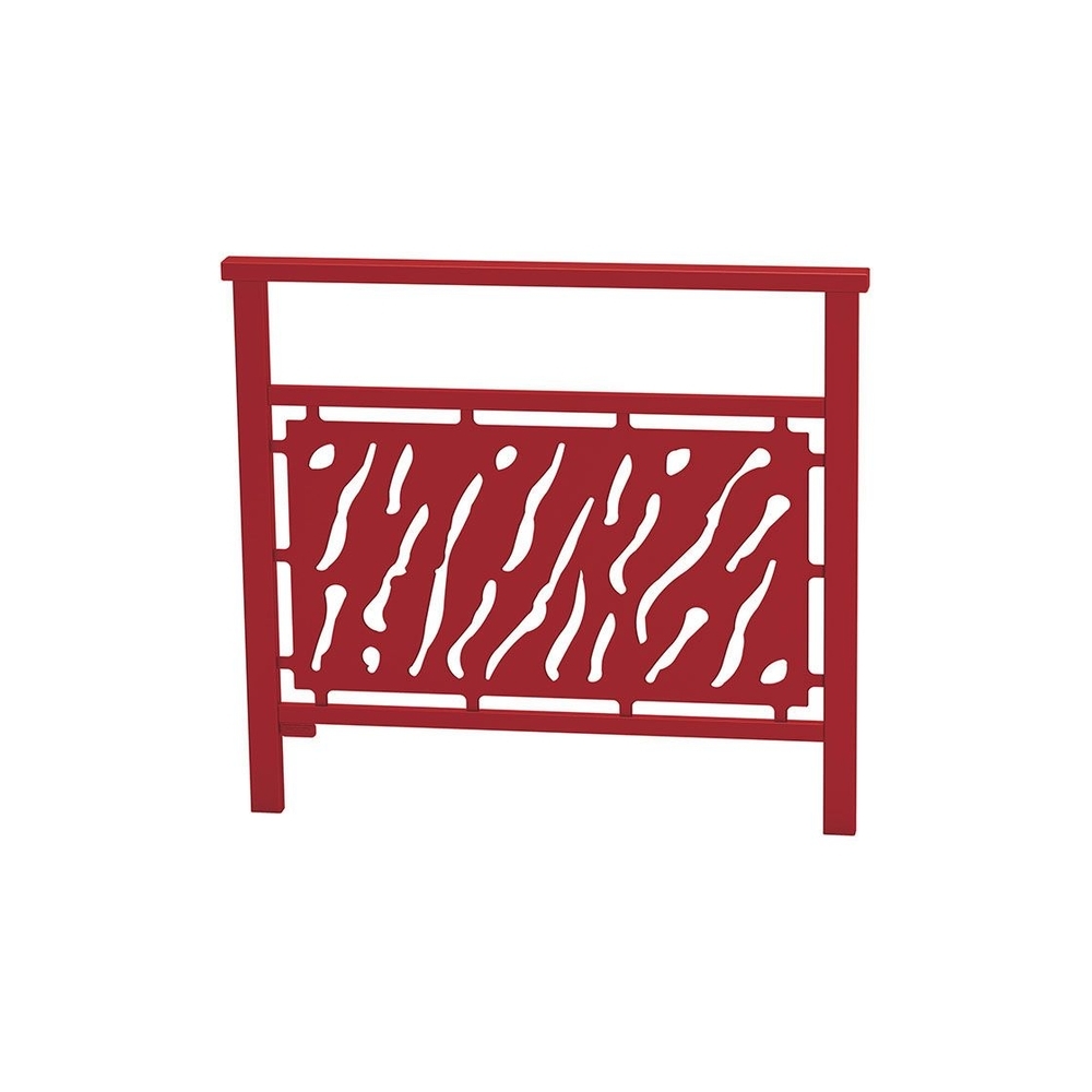 Barrière main courante Venise RAL3004 - 1000mm - Tôle découpée - PROCITY - 206820.3004