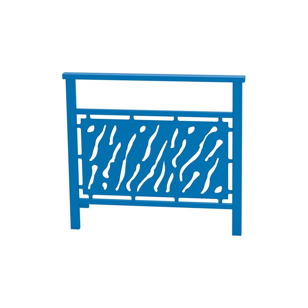 Barrière main courante Venise RAL5010 - 1000mm - Tôle découpée - PROCITY - 206820.5010