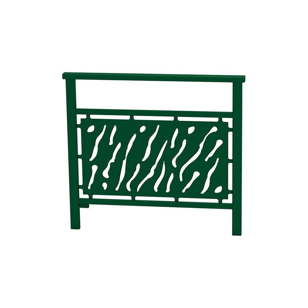 Barrière main courante Venise RAL6005 - 1000mm - Tôle découpée - PROCITY - 206820.6005