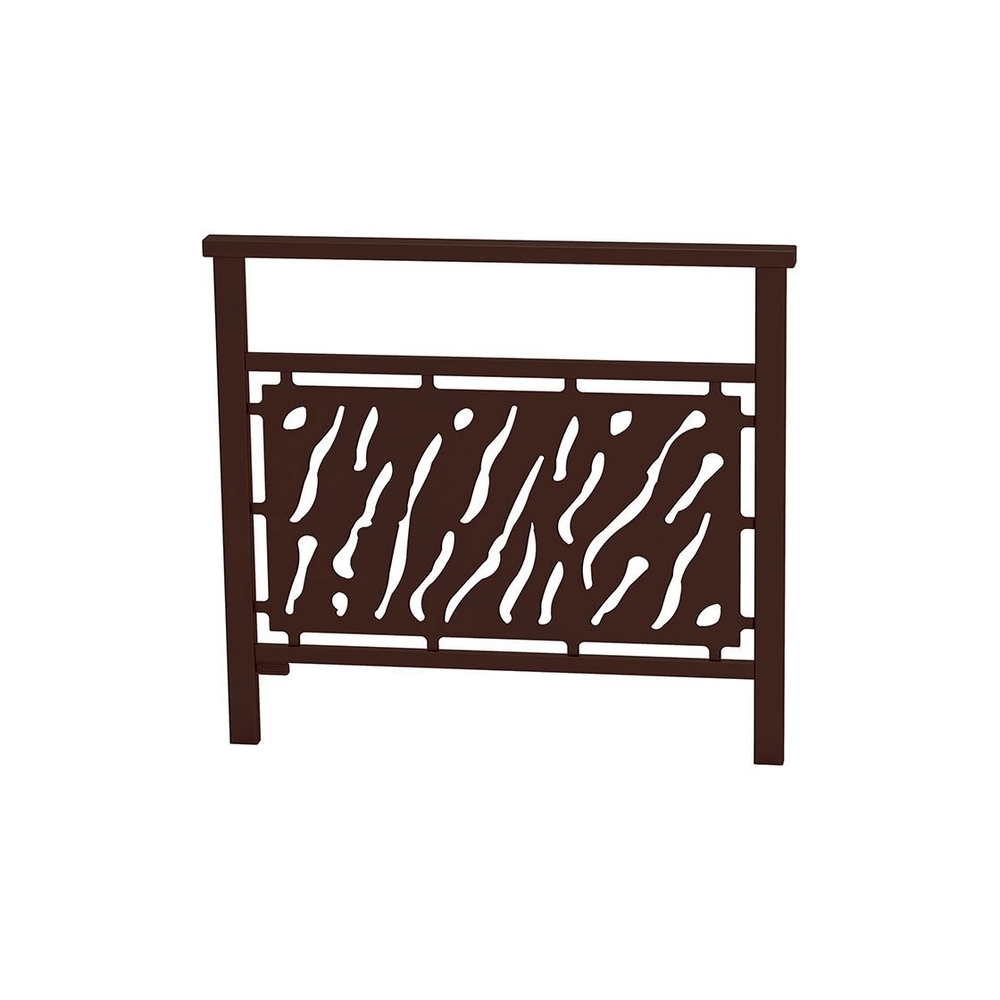 Barrière main courante Venise RAL8017 - 1000mm - Tôle découpée - PROCITY - 206820.8017