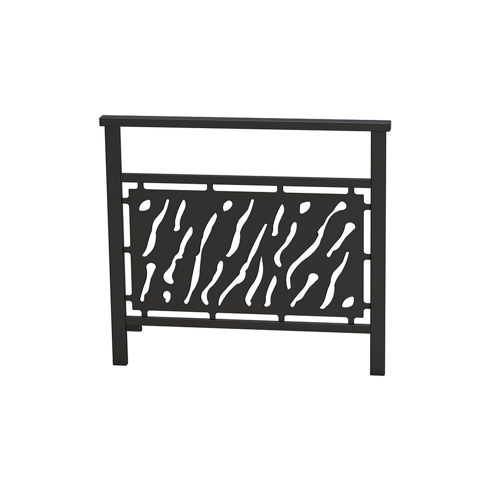 Barrière main courante Venise RAL9005 - 1000mm - Tôle découpée - PROCITY - 206820.9005