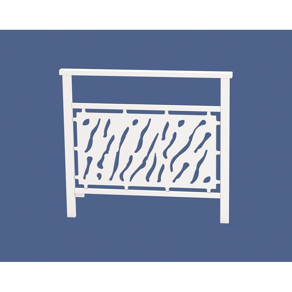 Barrière main courante Venise RAL9010 - 1000mm - Tôle découpée - PROCITY - 206820.9010