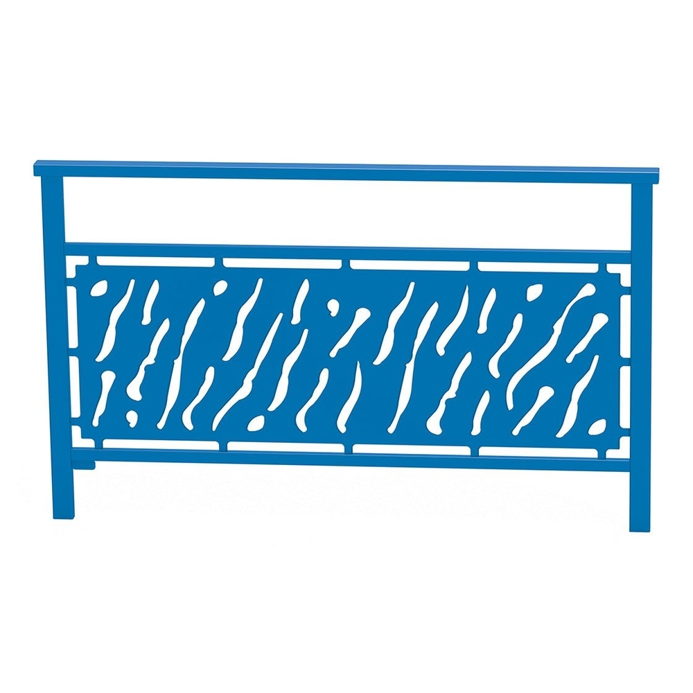 Barrière main courante Venise RAL5010 - 1500mm - Tôle découpée - PROCITY - 206821.5010