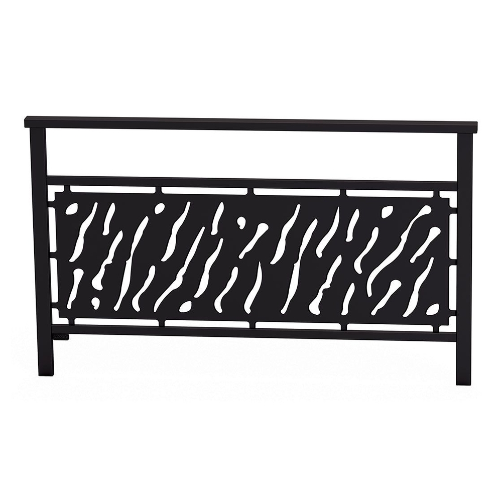 Barrière main courante Venise RAL9005 - 1500mm - Tôle découpée - PROCITY - 206821.9005