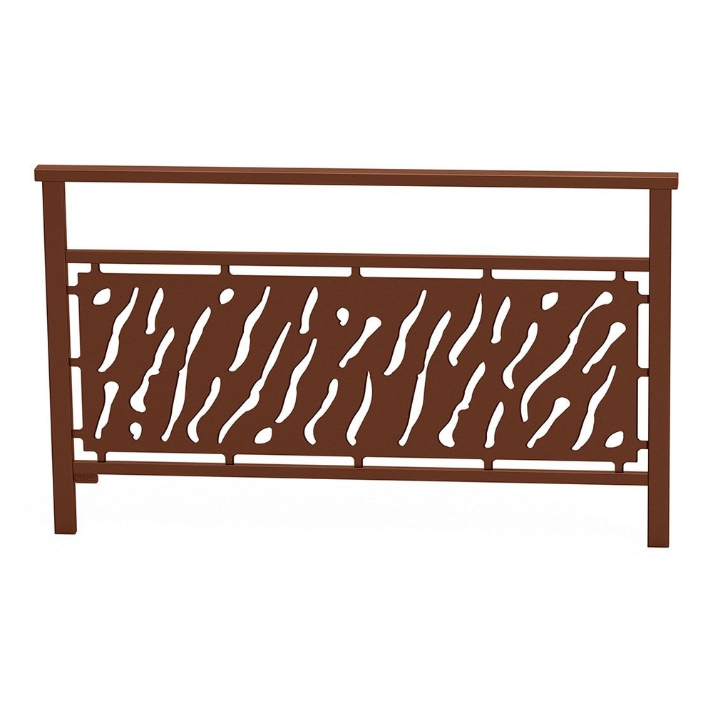Barrière main courante Venise Aspect Corten - 1500mm - Tôle découpée - PROCITY - 206821.S025