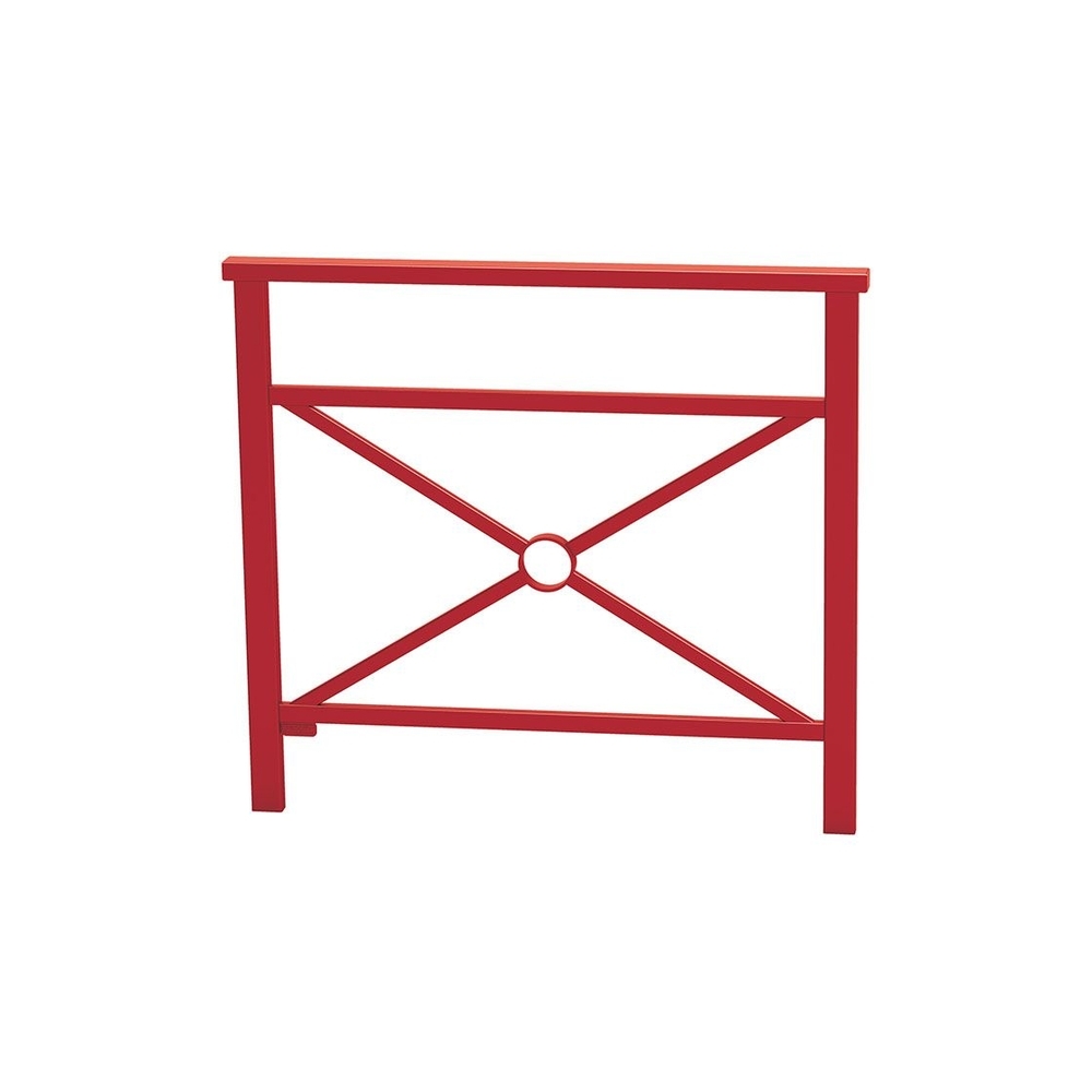 Barrière main courante Venise RAL3004 - 1000mm - Simple croix - PROCITY - 206825.3004