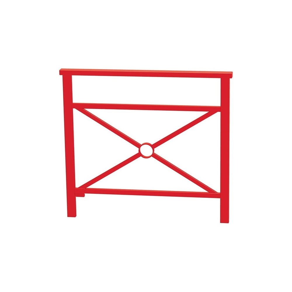 Barrière main courante Venise RAL3020 - 1000mm - Simple croix - PROCITY - 206825.3020