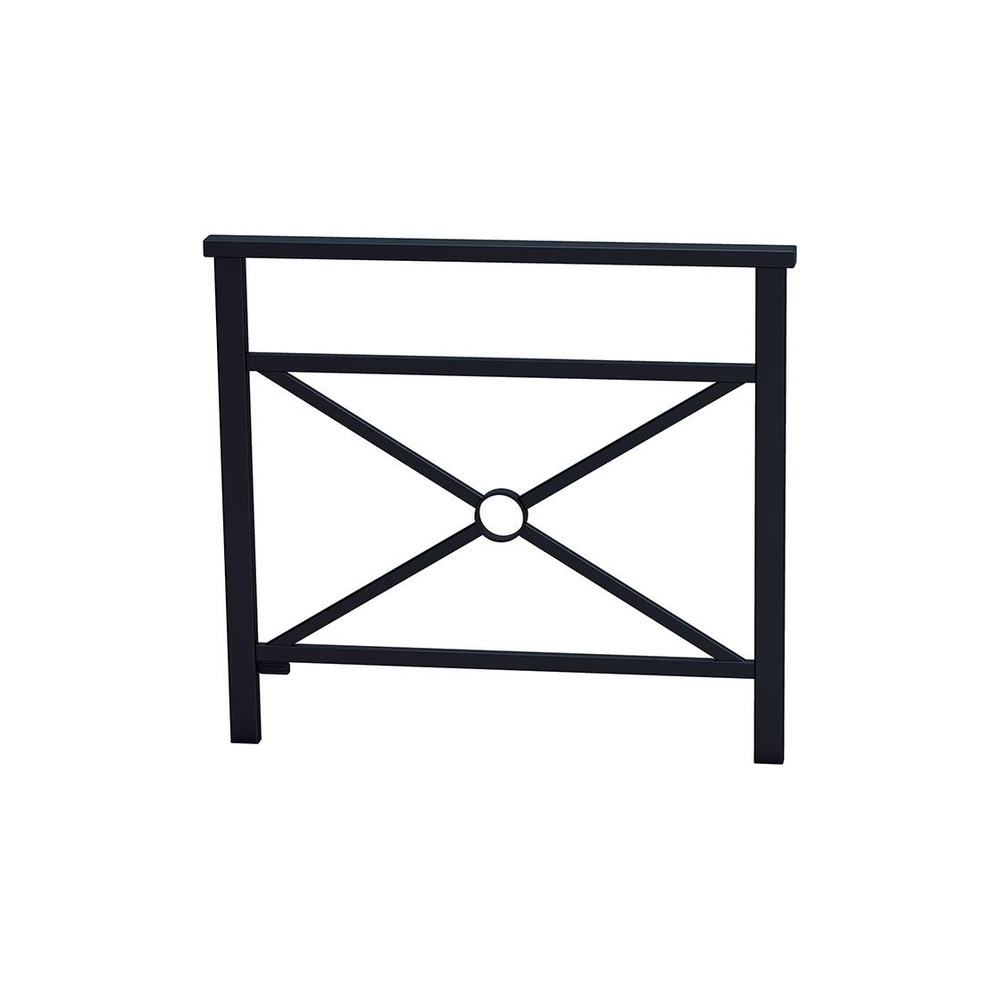 Barrière main courante Venise RAL9005 - 1000mm - Simple croix - PROCITY - 206825.9005