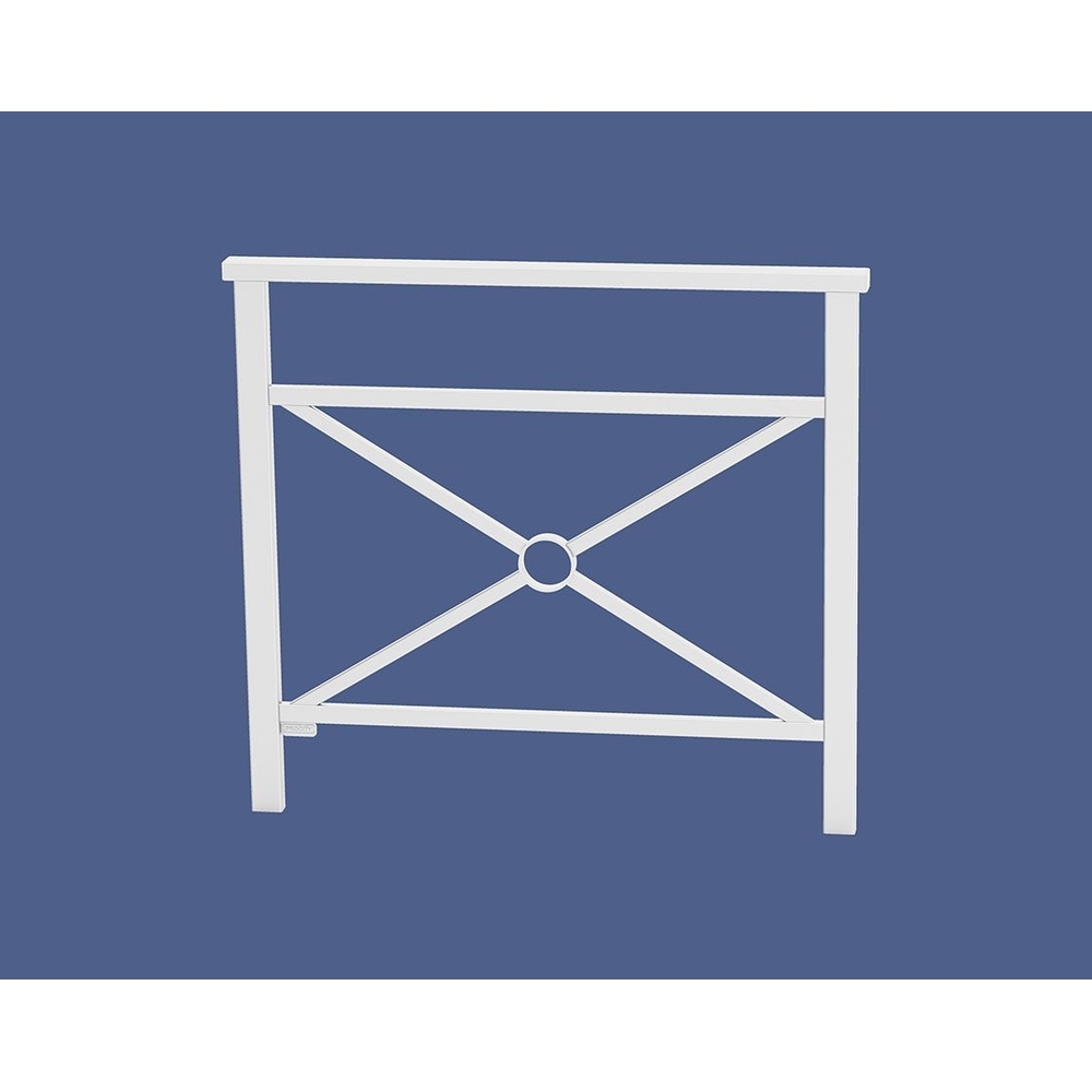 Barrière main courante Venise RAL9010 - 1000mm - Simple croix - PROCITY - 206825.9010