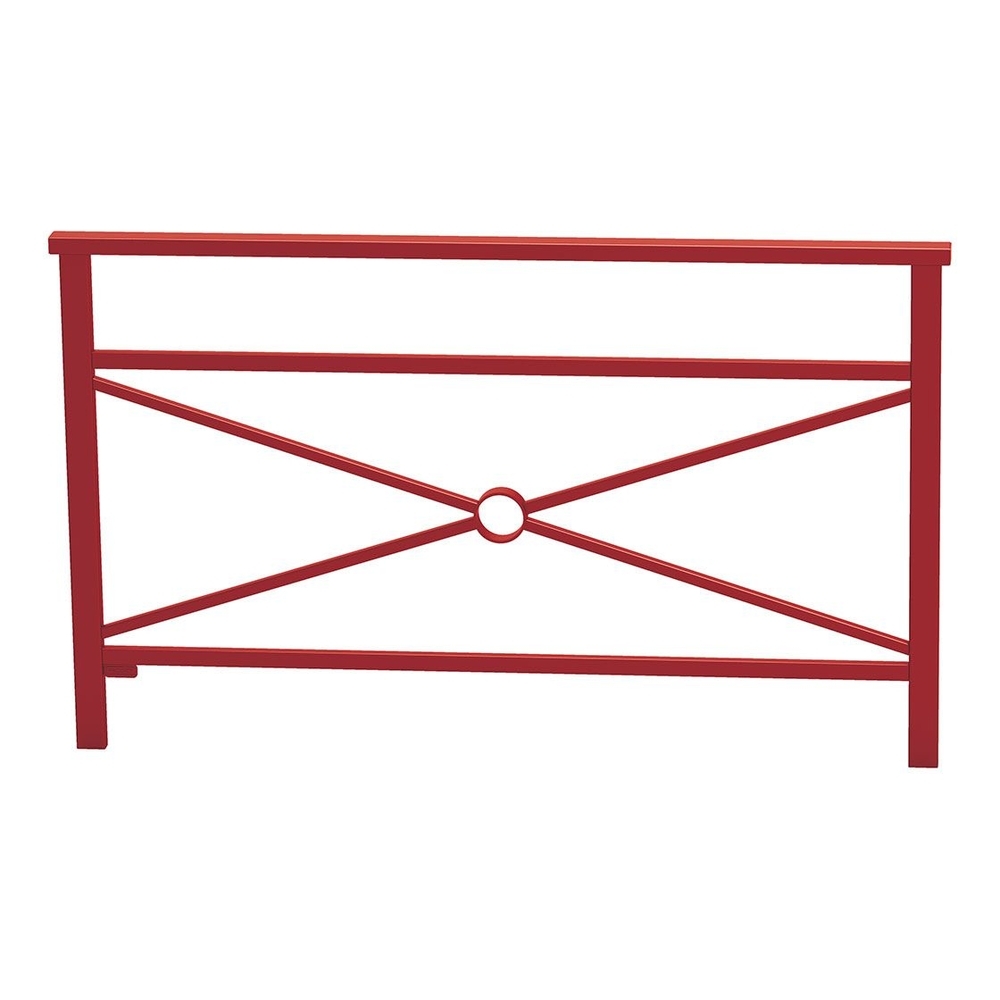 Barrière main courante Venise RAL3004 - 1500mm - Simple croix - PROCITY - 206826.3004