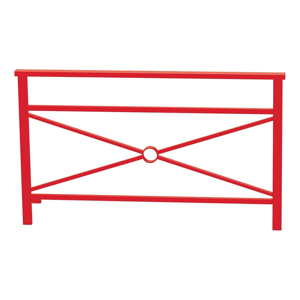 Barrière main courante Venise RAL3020 - 1500mm - Simple croix - PROCITY - 206826.3020