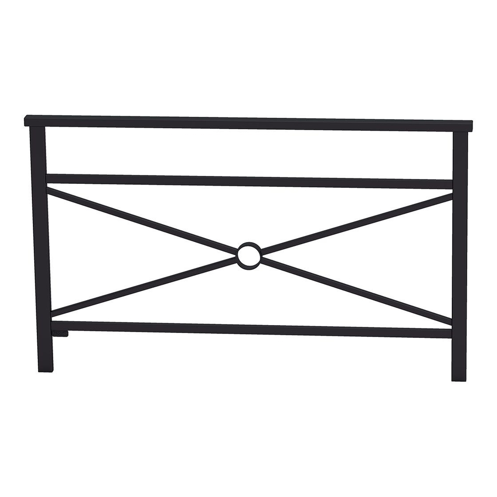 Barrière main courante Venise RAL9005 - 1500mm - Simple croix - PROCITY - 206826.9005