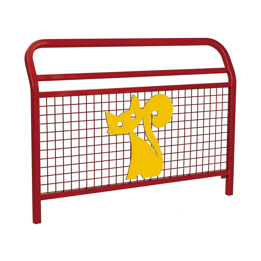 Barrière Spéciale Ecole Conviviale RAL3004 - Animation Le chat - PROCITY - 206960.3004