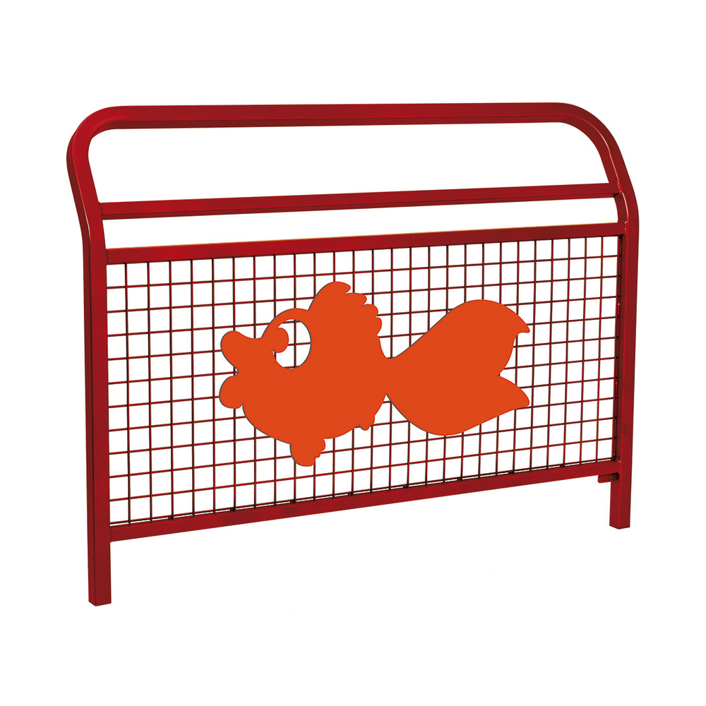 Barrière Spéciale Ecole Conviviale RAL3004 - Animation Le Poisson - PROCITY - 206961.3004