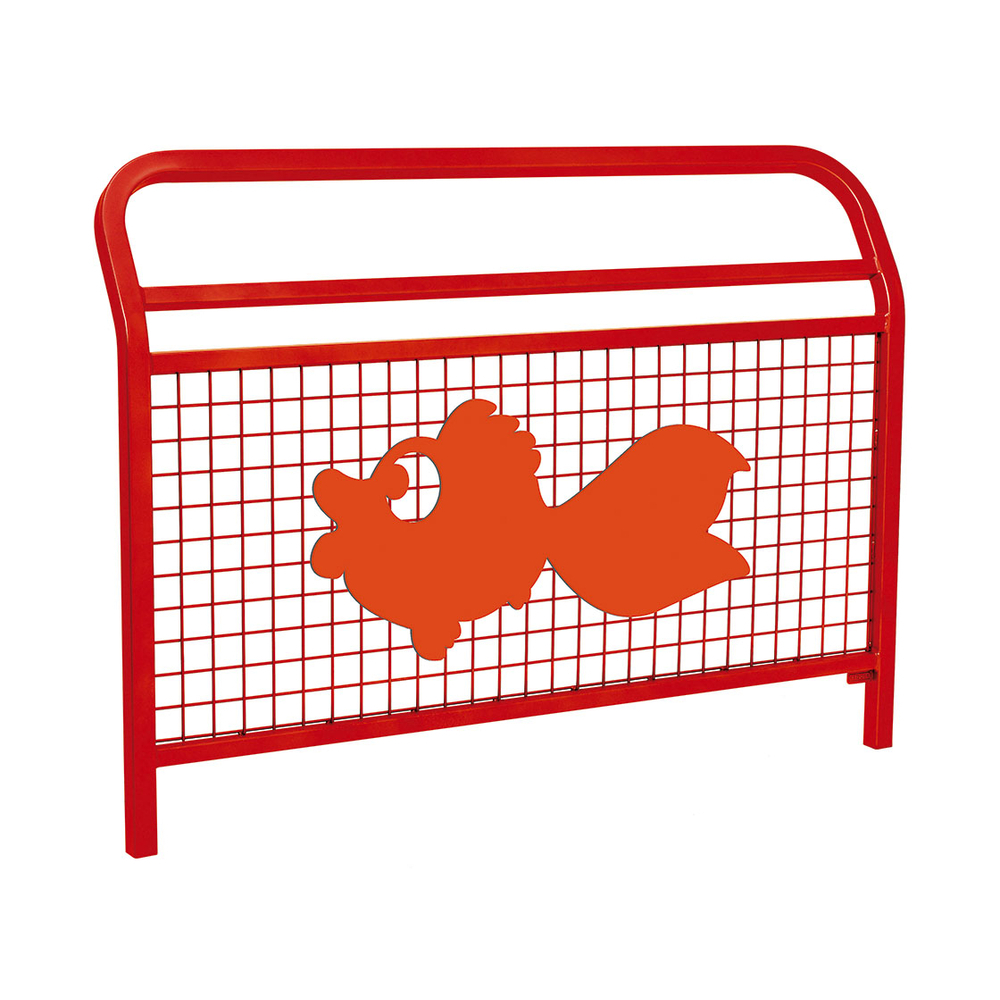 Barrière Spéciale Ecole Conviviale RAL3020 - Animation Le Poisson - PROCITY - 206961.3020