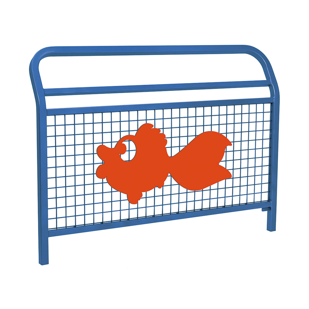 Barrière Spéciale Ecole Conviviale RAL5010 - Animation Le Poisson - PROCITY - 206961.5010