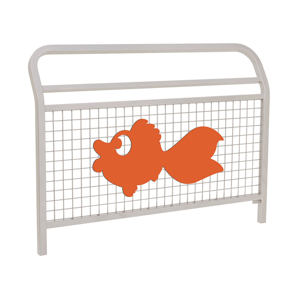 Barrière Spéciale Ecole Conviviale RAL7044 - Animation Le Poisson - PROCITY - 206961.7044