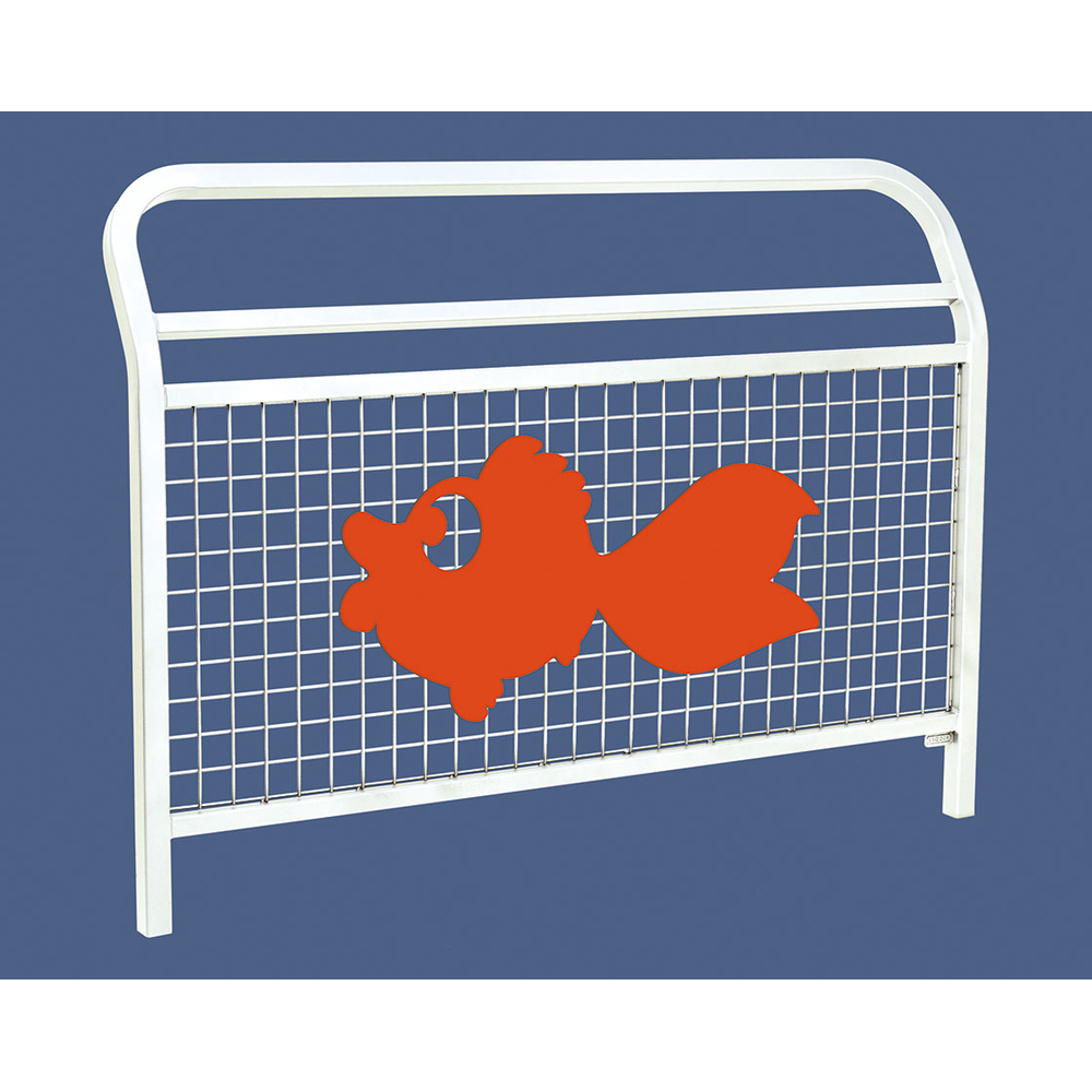 Barrière Spéciale Ecole Conviviale RAL9010 - Animation Le Poisson - PROCITY - 206961.9010