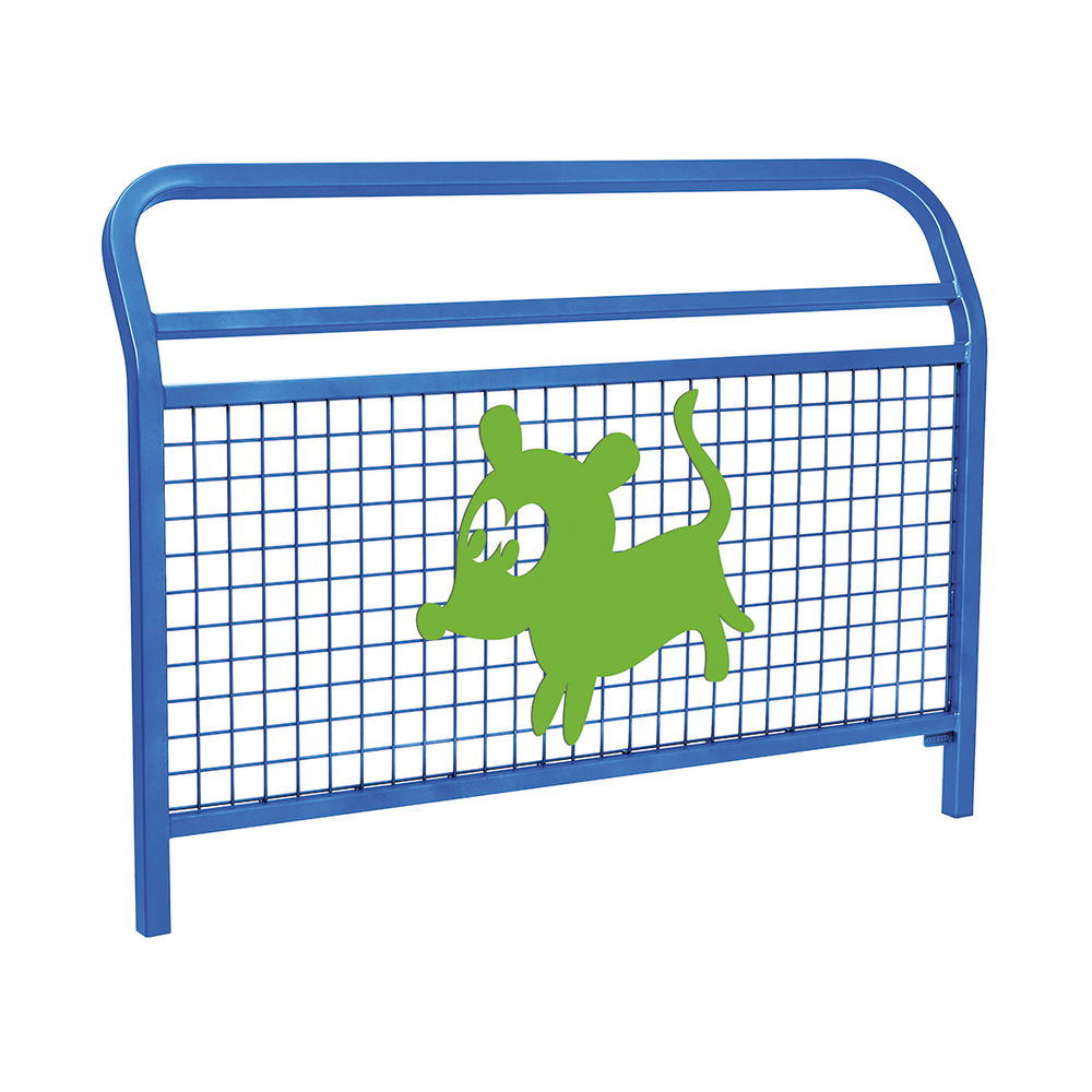 Barrière Spéciale Ecole Conviviale RAL5010 - Animation Le chien - PROCITY - 206965.5010