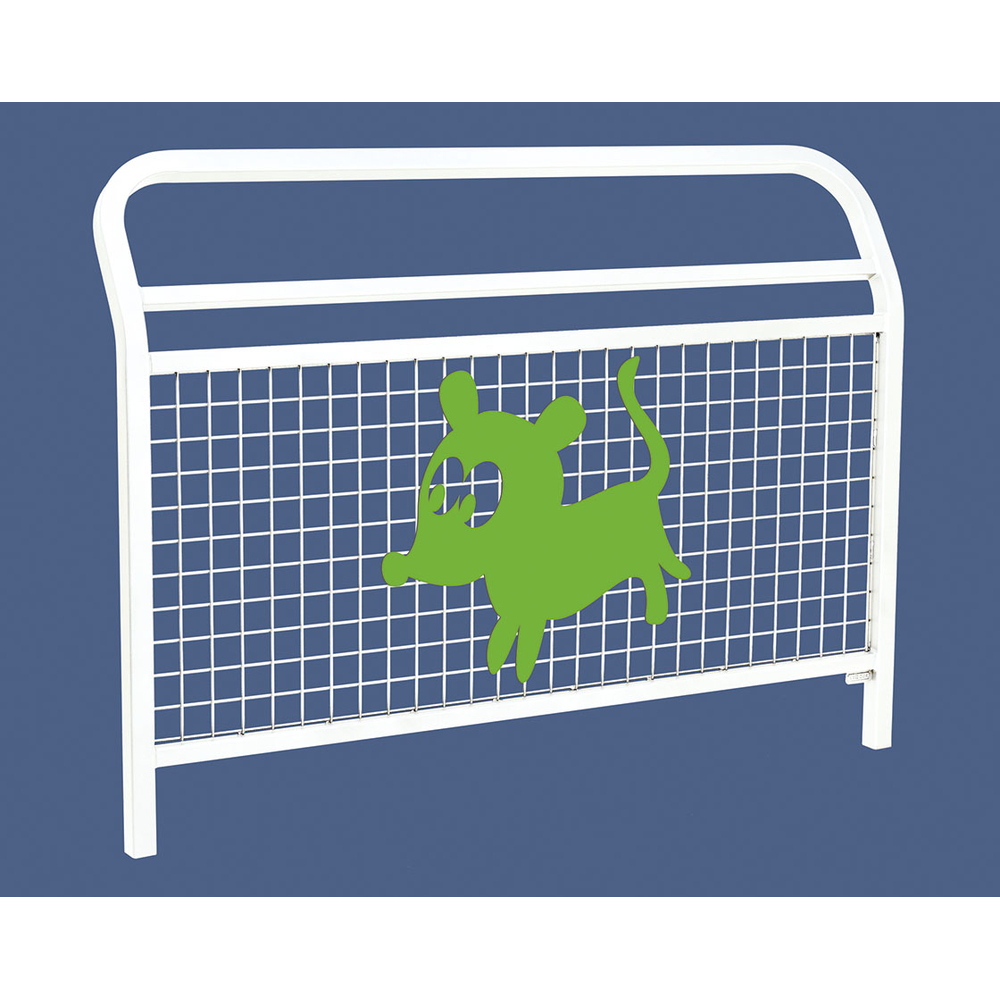 Barrière Spéciale Ecole Conviviale RAL9010 - Animation Le chien - PROCITY - 206965.9010