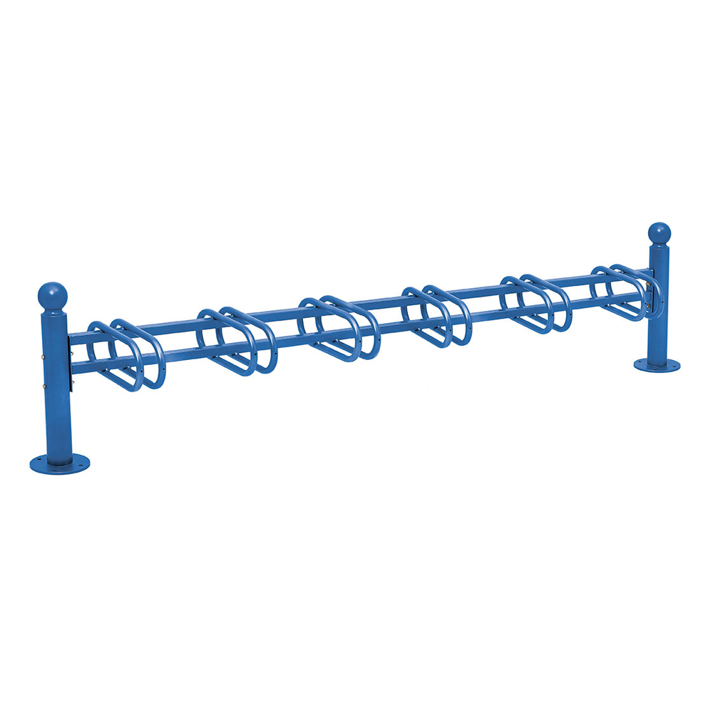 Support cycles Province Boule RAL5010 - 6 places - simple face - PROCITY - 207311.5010