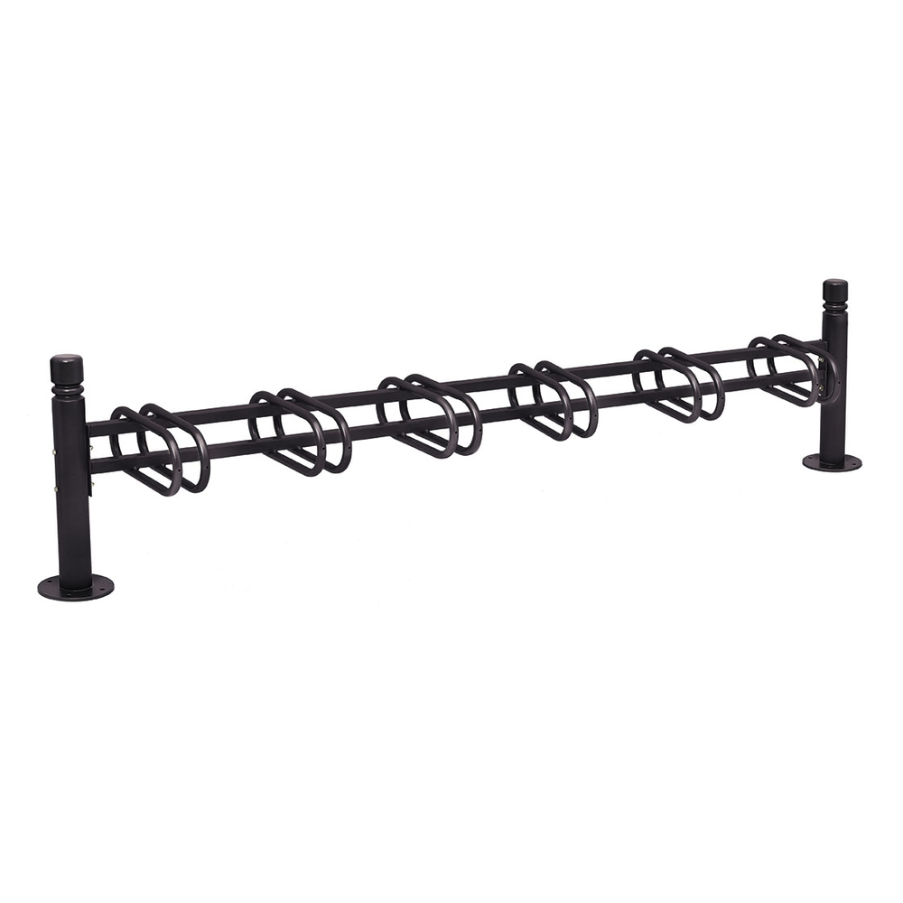 Support cycles Province City RAL9005 - 6 places - simple face - PROCITY - 207315.9005