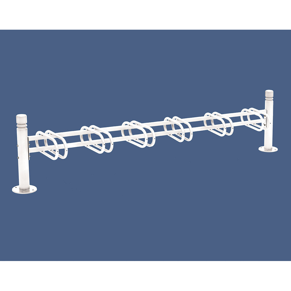 Support cycles Province City RAL9010 - 6 places - simple face - PROCITY - 207315.9010
