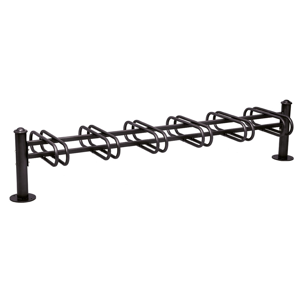 Support cycles Province Agora RAL9005 - 6 places - double face - PROCITY - 207320.9005