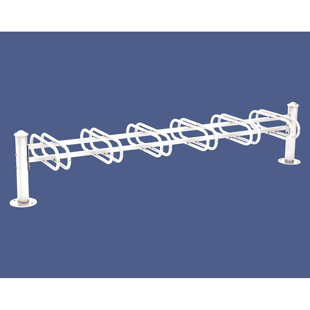 Support cycles Province Agora RAL9010 - 6 places - double face - PROCITY - 207320.9010