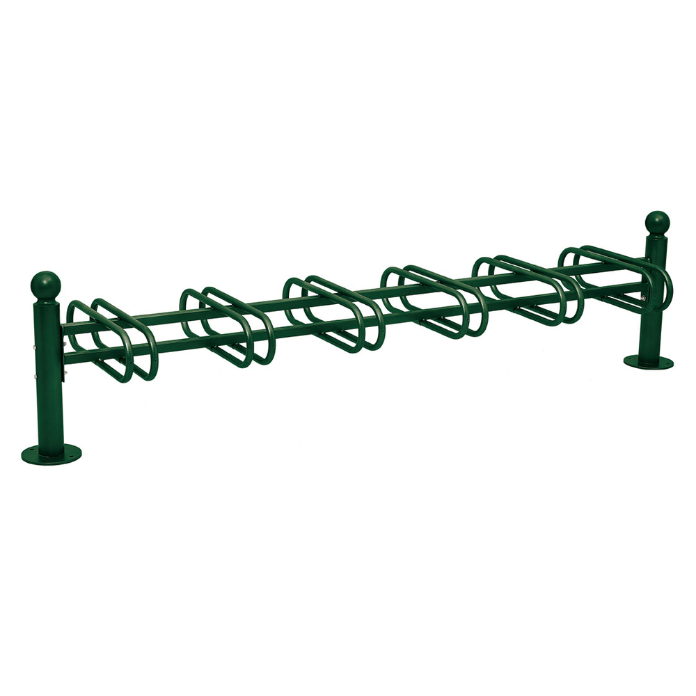 Support cycles Province Boule RAL6005 - 6 places - double face - PROCITY - 207321.6005