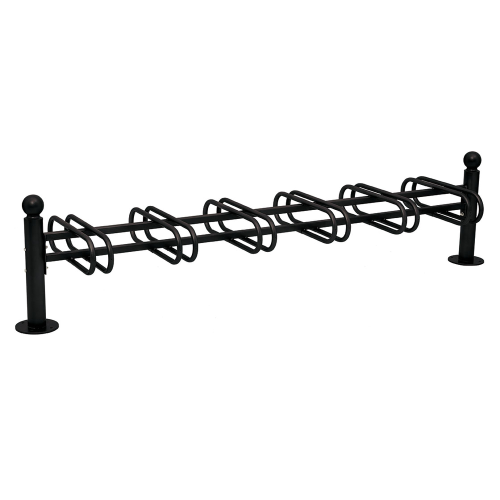 Support cycles Province Boule RAL9005 - 6 places - double face - PROCITY - 207321.9005