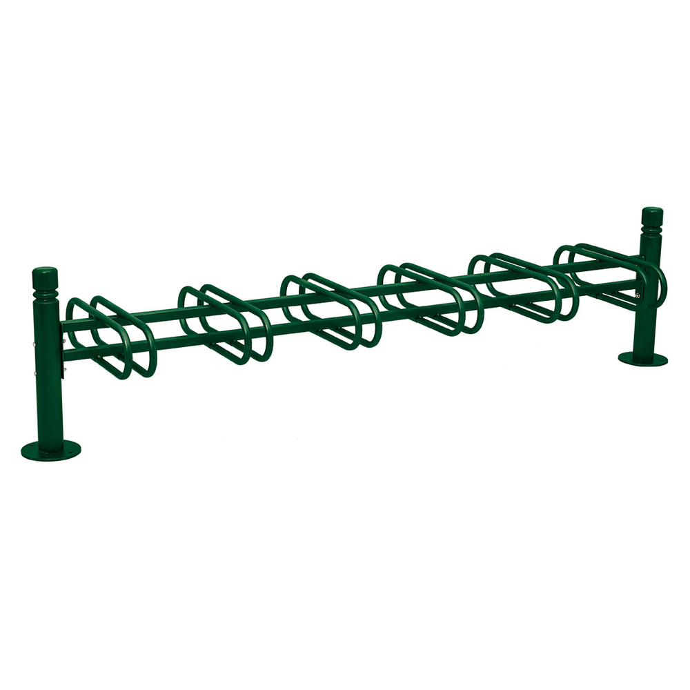 Support cycles Province City RAL6005 - 6 places - double face - PROCITY - 207325.6005